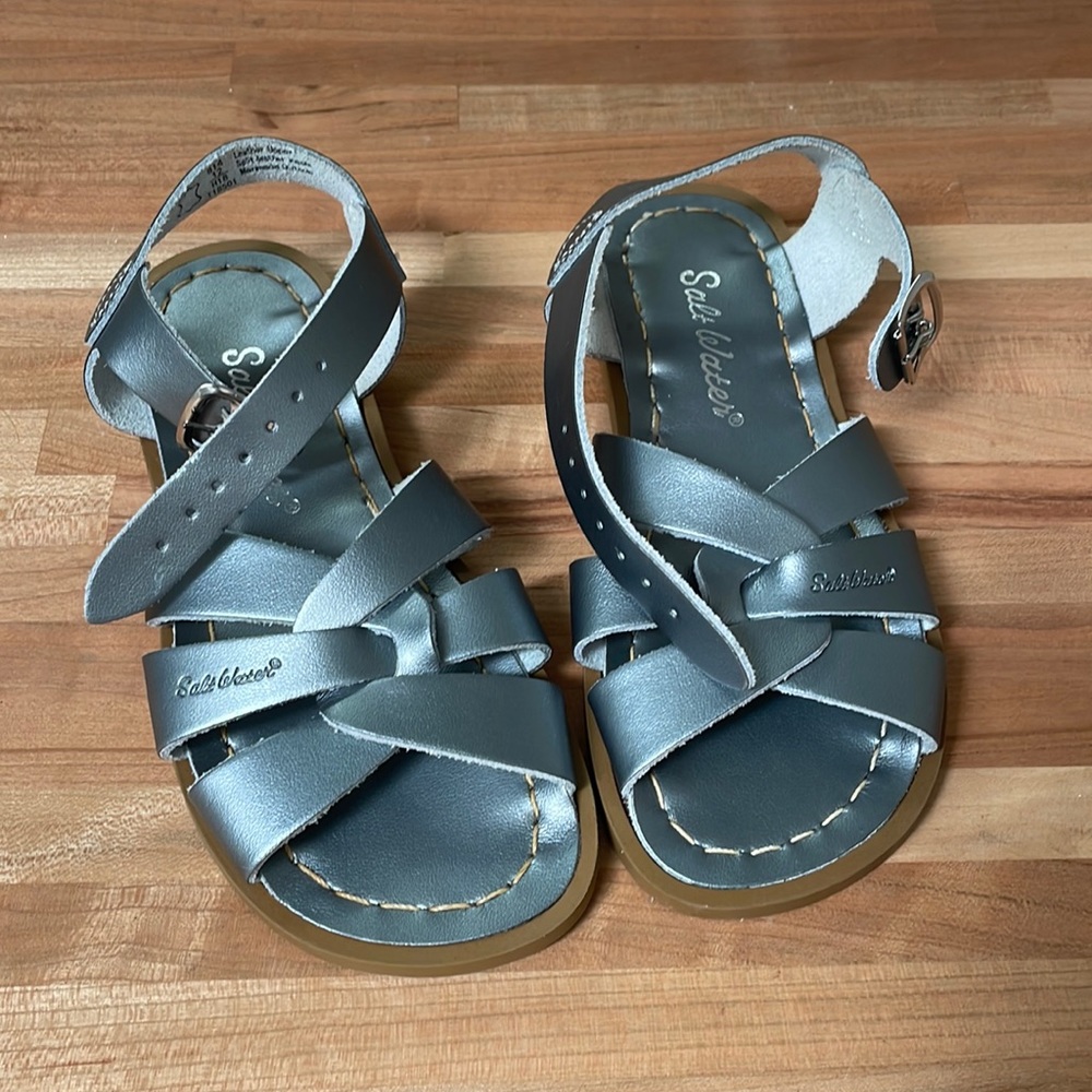 Pewter Saltwater Classic Sandals